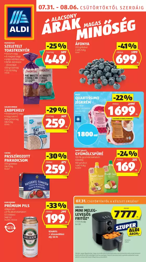 Következő heti ALDI akciós újság