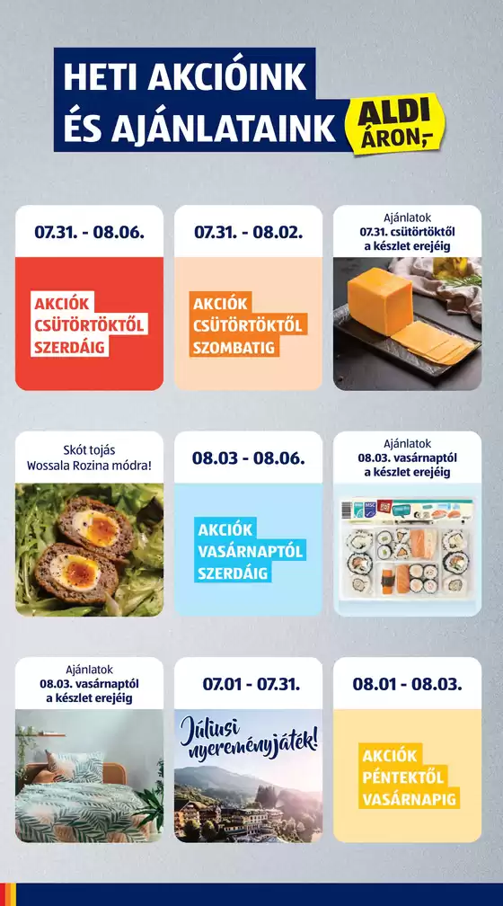 Következő heti ALDI akciós újság