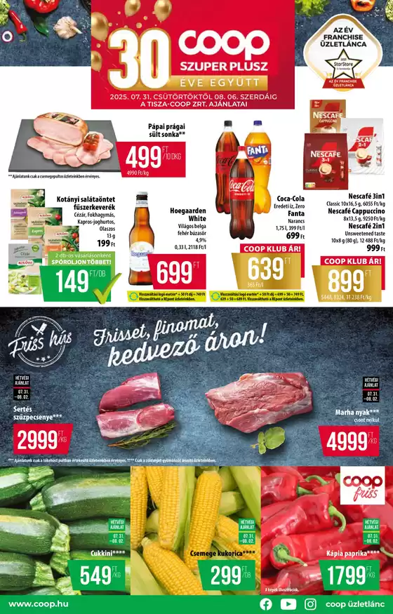 Coop katalógus, Debrecen | Aktuális akciók és ajánlatok | 2025-07-31T00:00:00.000Z - 2025-08-06T00:00:00.000Z