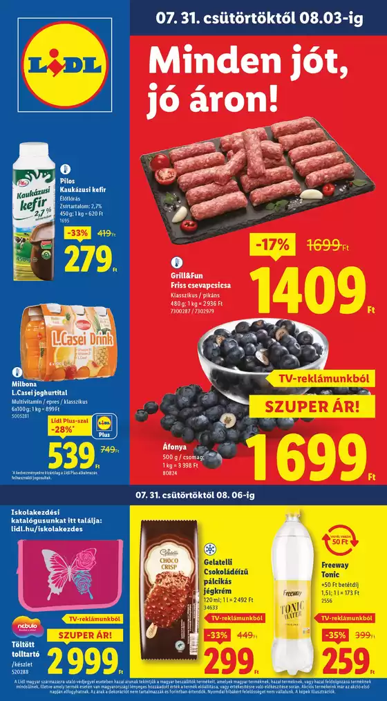 Akciós újság – 31. hét