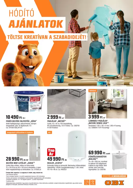 Obi katalógus, Szolnok | HÓDÍTÓ AJÁNLATOK | 2025-07-31T00:00:00.000Z - 2025-08-31T00:00:00.000Z