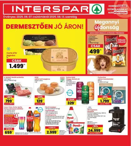 Interspar katalógus, Albertirsa | Nagyszerű kedvezmények kiválasztott termékekre | 2025-08-07T00:00:00.000Z - 2025-08-13T00:00:00.000Z