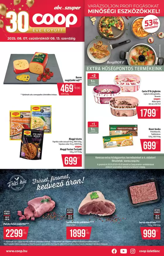 Coop országos szórólap augusztus 2. hét - Abc-Szuper