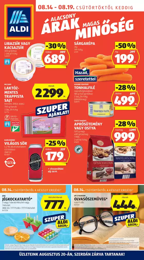 Következő heti ALDI akciós újság