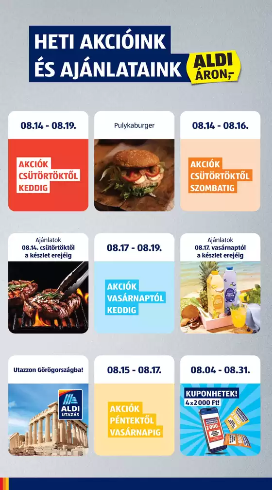 Következő heti ALDI akciós újság