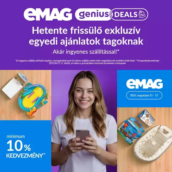 Emag katalógus | Csúcsajánlatok és kedvezmények | 2025-08-11T00:00:00.000Z - 2025-08-17T00:00:00.000Z