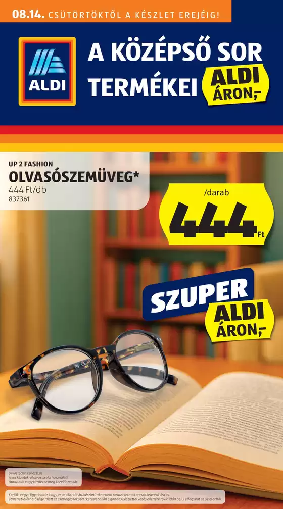 Aldi katalógus | Exkluzív ajánlatok ügyfeleinknek | 2025-08-11T00:00:00.000Z - 2025-08-14T00:00:00.000Z