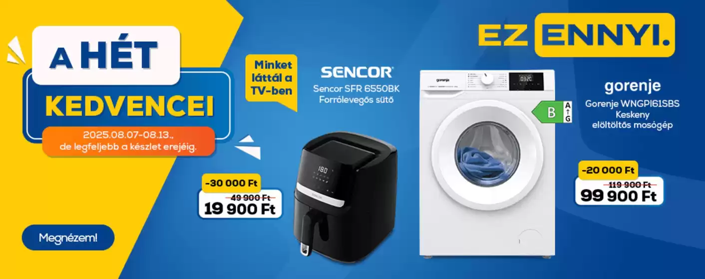 Euronics katalógus | Euronics akciós | 2025-08-07T00:00:00.000Z - 2025-08-13T00:00:00.000Z