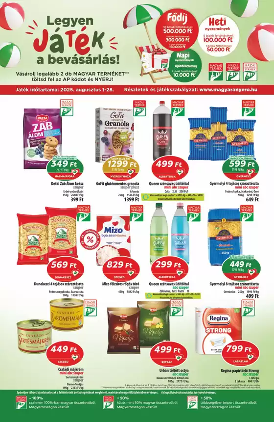 Coop regionális szórólap augusztus 3. hét - Észak-Kelet