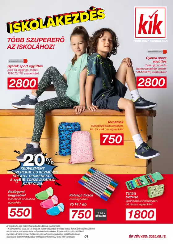 Kik katalógus | Kik akciós | 2025-08-18T00:00:00.000Z - 2025-08-18T00:00:00.000Z