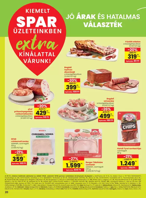 Spar katalógus | Csúcsajánlatok minden kedvezményvadásznak | 2025-08-21T00:00:00.000Z - 2025-08-27T00:00:00.000Z