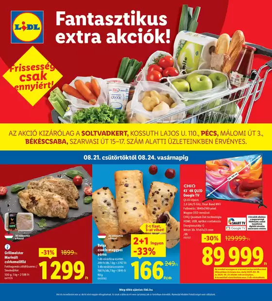 Lidl katalógus | Ajánlatok kedvezményvadászoknak | 2025-08-21T00:00:00.000Z - 2025-08-24T00:00:00.000Z