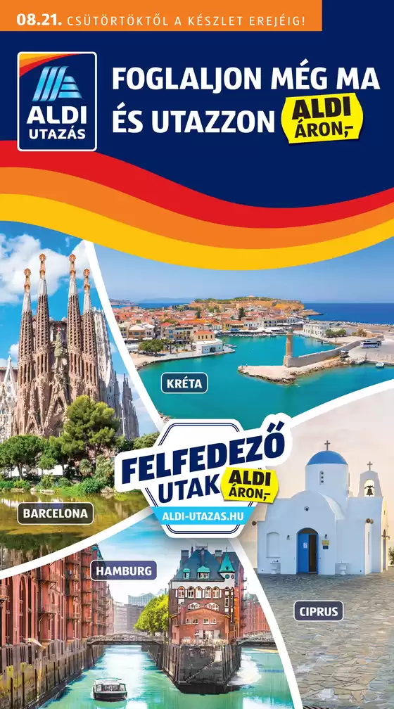 Aldi katalógus | Exkluzív ajánlatok és akciók | 2025-08-18T00:00:00.000Z - 2025-08-21T00:00:00.000Z
