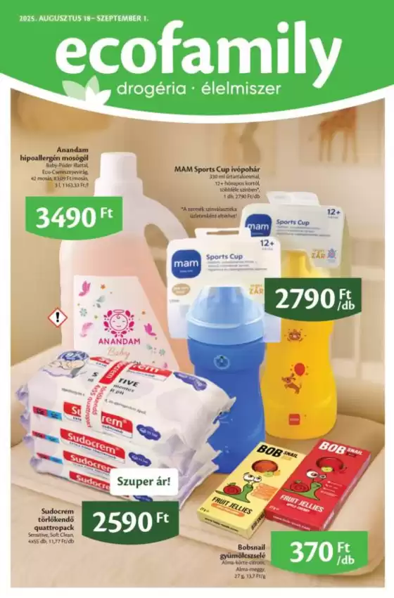 Eco Family katalógus | Ecofamily Online Akciós Újság | 2025-08-18T00:00:00.000Z - 2025-09-01T00:00:00.000Z