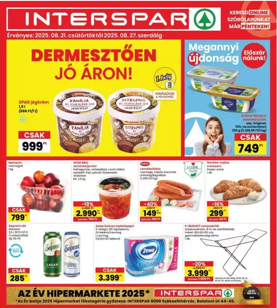 Interspar katalógus | INTERSPAR | 2025-08-21T00:00:00.000Z - 2025-08-27T00:00:00.000Z