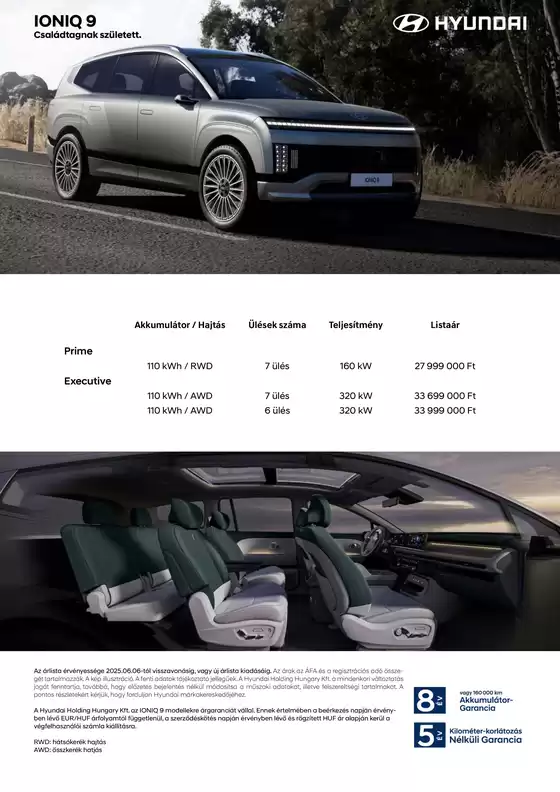 Hyundai katalógus | Hyundai IONIQ 9 akciós | 2025-08-22T00:00:00.000Z - 2026-08-22T00:00:00.000Z