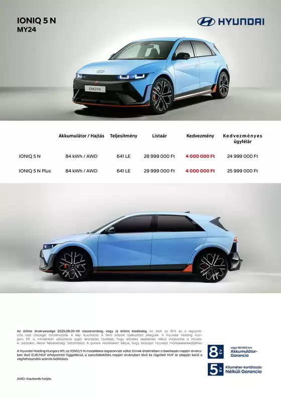 Hyundai katalógus | Hyundai IONIQ 5 N akciós | 2025-08-22T00:00:00.000Z - 2026-08-22T00:00:00.000Z