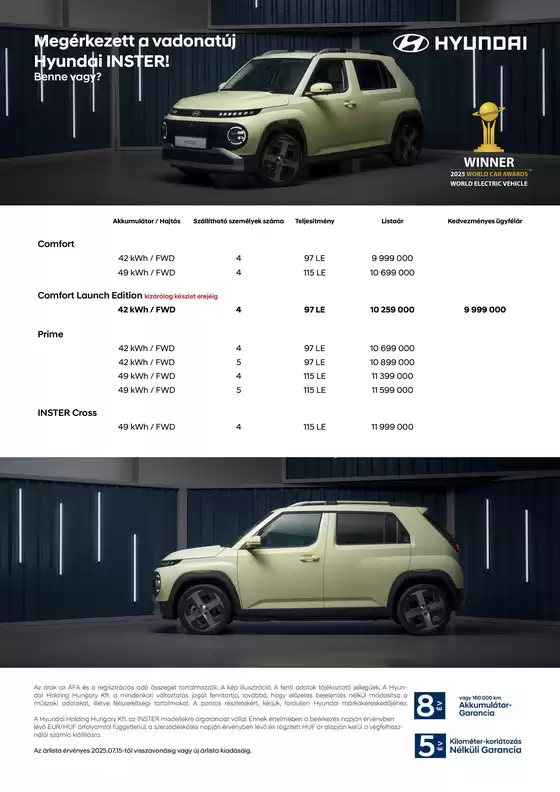 Hyundai katalógus | Hyundai INSTER akciós | 2025-08-22T00:00:00.000Z - 2026-08-22T00:00:00.000Z