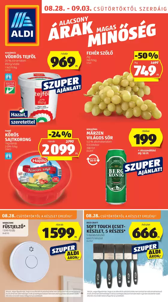 Következő heti ALDI akciós újság