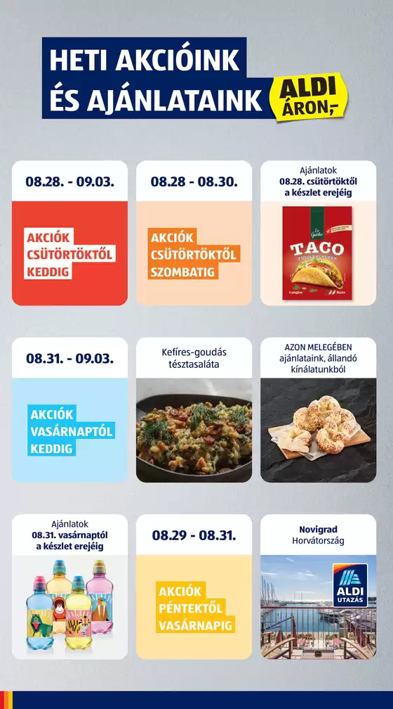 Következő heti ALDI akciós újság