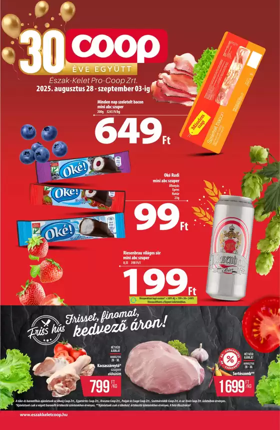 Coop regionális szórólap augusztus 5. hét - Észak-Kelet