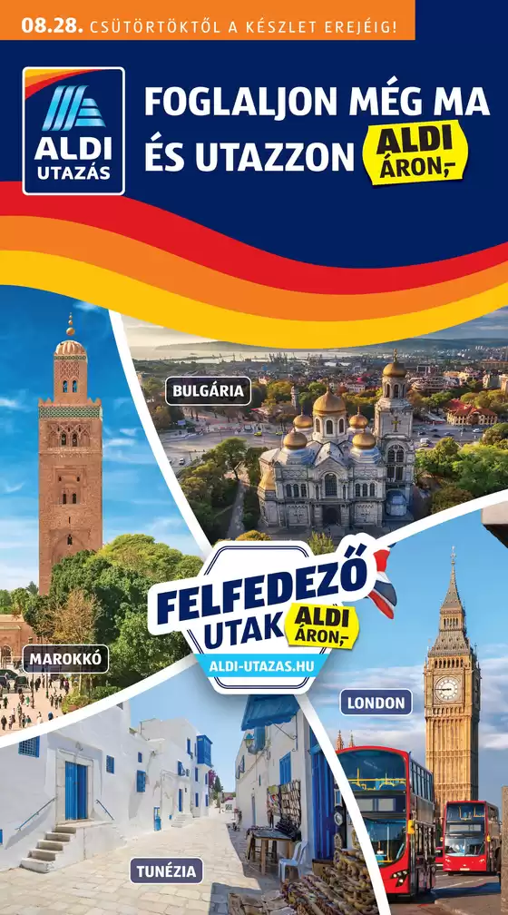 Aldi katalógus, Budaörs | ALDI Utazás katalógus | 2025-08-28T00:00:00.000Z - 2025-08-28T00:00:00.000Z