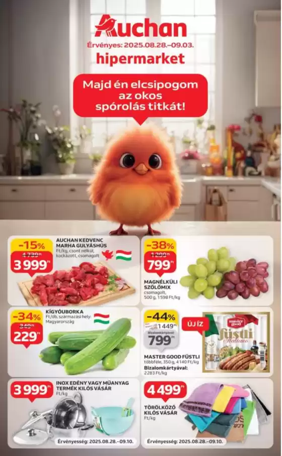 Auchan katalógus, Budaörs | Auchan akciós | 2025-08-25T00:00:00.000Z - 2025-09-03T00:00:00.000Z