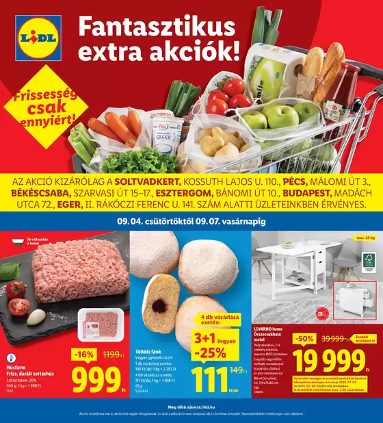Lidl katalógus, Dunakeszi | Érvényes 09.04-től | 2025-09-04T00:00:00.000Z - 2025-09-07T00:00:00.000Z