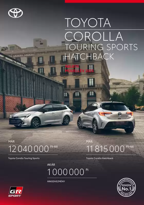 Toyota katalógus, Debrecen | arlista corolla touring sports 2025 | 2025-09-01T00:00:00.000Z - 2026-09-01T00:00:00.000Z