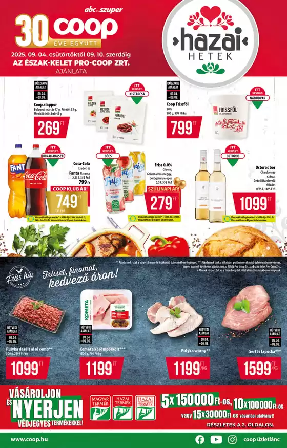 Coop katalógus, Cegléd | A legjobb akcióink | 2025-09-04T00:00:00.000Z - 2025-09-10T00:00:00.000Z