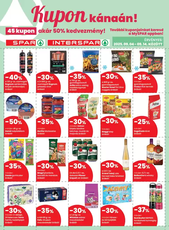 Spar katalógus | A legjobb ajánlataink Önnek | 2025-09-04T00:00:00.000Z - 2025-09-18T00:00:00.000Z