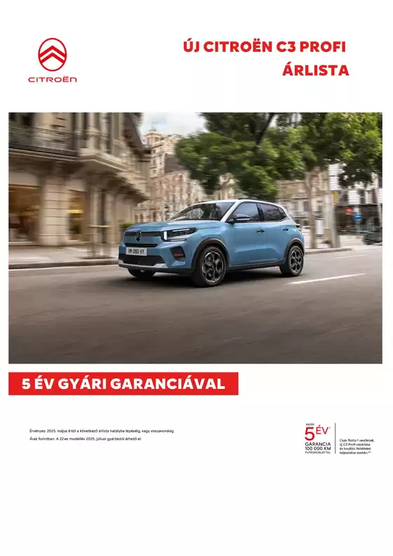 Citroën katalógus, Dombóvár | ë-C3 Profi | 2025-09-05T00:00:00.000Z - 2025-09-19T00:00:00.000Z