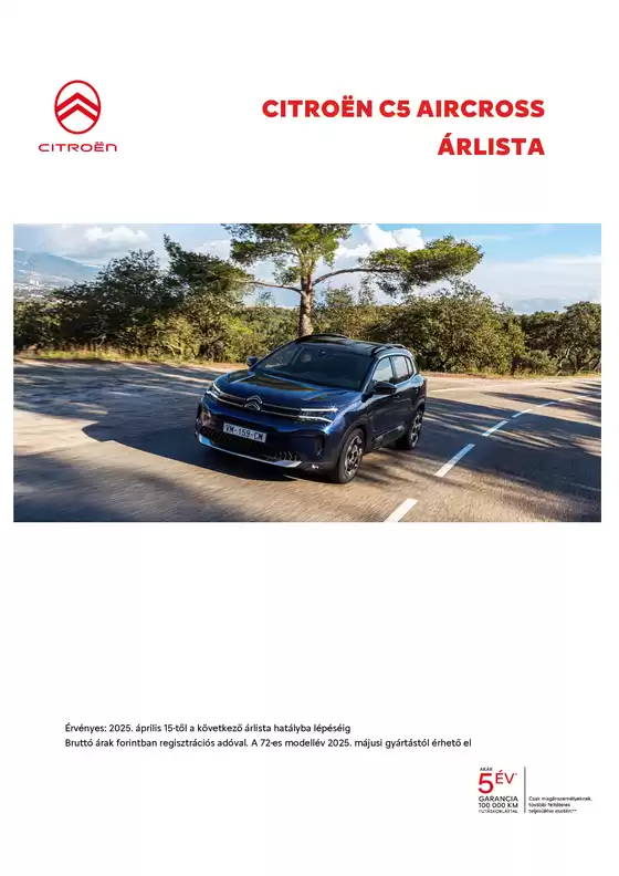 Citroën katalógus | C5 Aircross | 2025-09-06T00:00:00.000Z - 2025-09-20T00:00:00.000Z