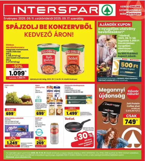 Interspar katalógus, Gyöngyöspata | Ajánlatok kedvezményvadászoknak | 2025-09-11T00:00:00.000Z - 2025-09-17T00:00:00.000Z