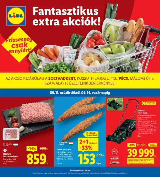 Lidl katalógus | Exkluzív akciók | 2025-09-11T00:00:00.000Z - 2025-09-14T00:00:00.000Z