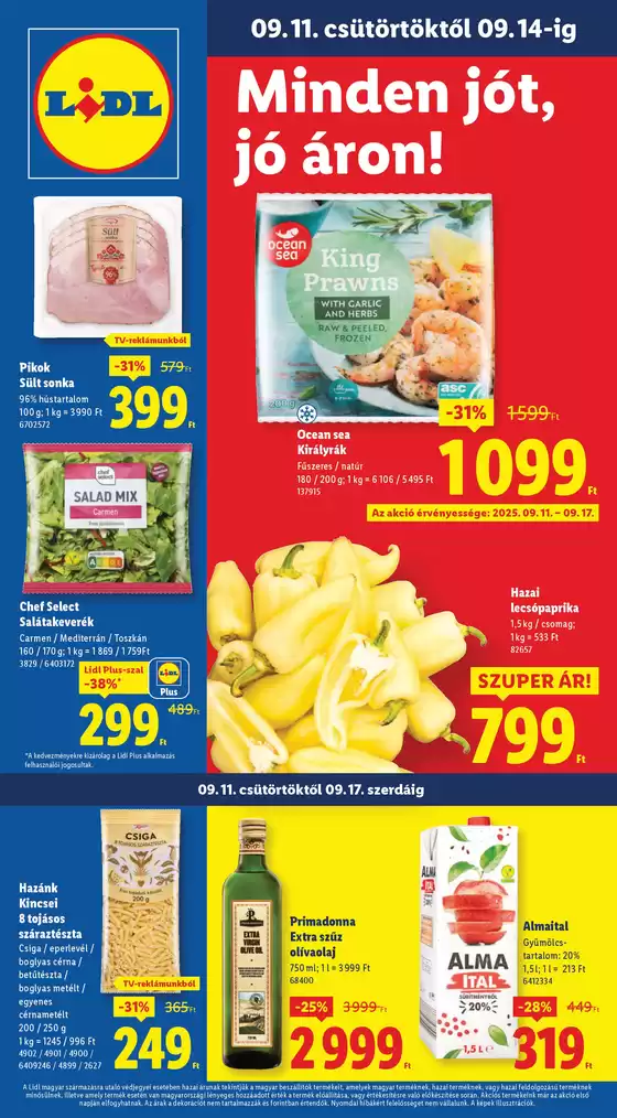 Lidl katalógus, Szeged | Akciós újság – 37. hét | 2025-09-11T00:00:00.000Z - 2025-09-17T00:00:00.000Z