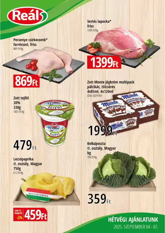 Real katalógus | Bevásárló hétvége Kisalföld | 2025-09-06T00:00:00.000Z - 2025-09-20T00:00:00.000Z