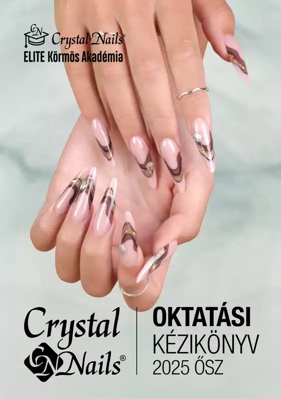 Crystal Nails Oktatási kézikönyv 2025 ősz