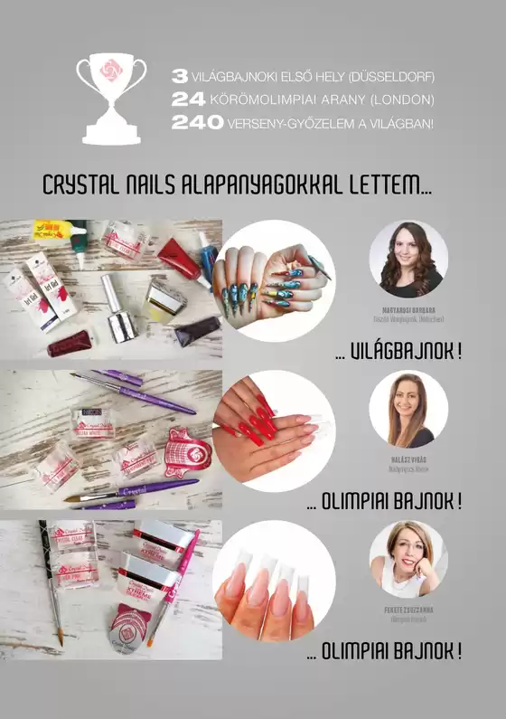 Crystal Nails Oktatási kézikönyv 2025 ősz