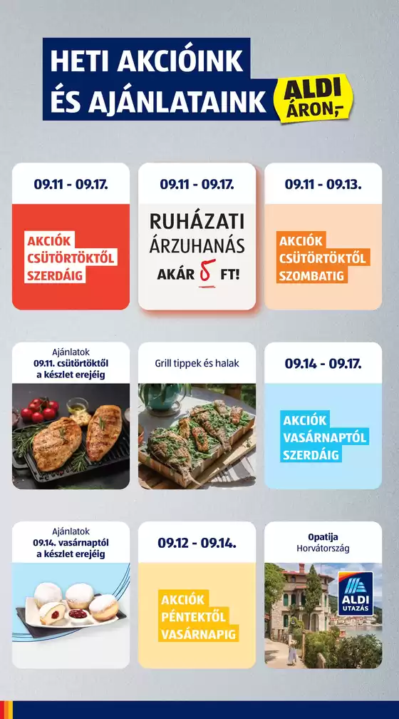 Következő heti ALDI akciós újság