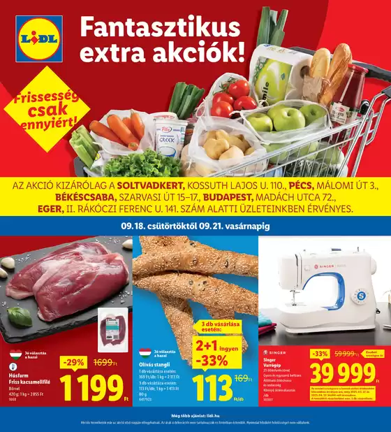 Lidl katalógus, Tatabánya | Érvényes 09.18-tól | 2025-09-18T00:00:00.000Z - 2025-09-21T00:00:00.000Z