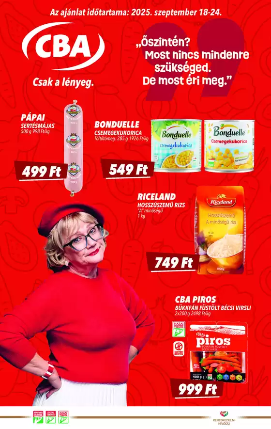 CBA katalógus, Hódmezővásárhely | cba 0918 0924 | 2025-09-15T00:00:00.000Z - 2025-12-31T00:00:00.000Z