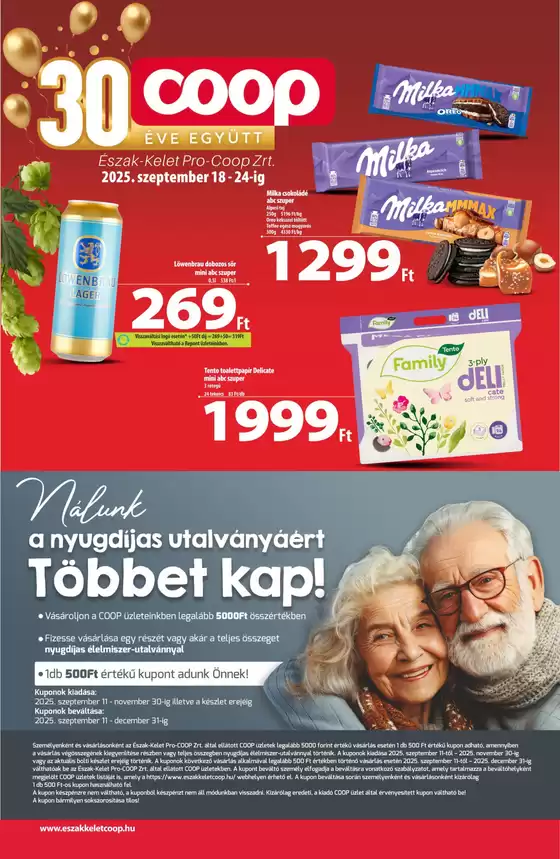 Coop katalógus, Hódmezővásárhely | Exkluzív ajánlatok ügyfeleinknek | 2025-09-18T00:00:00.000Z - 2025-09-24T00:00:00.000Z