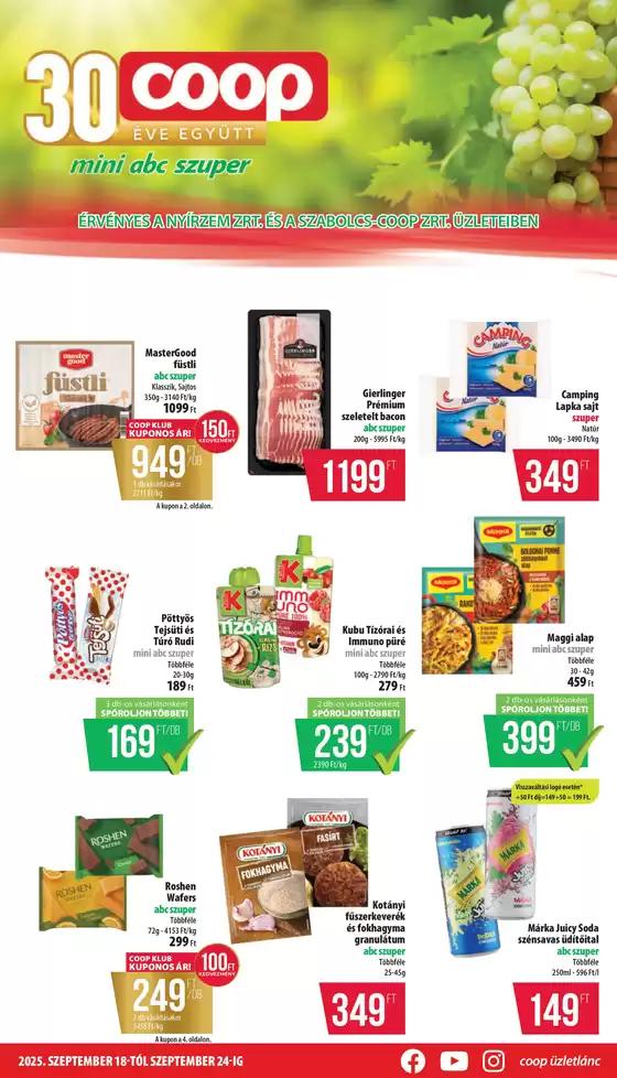 Coop katalógus, Gödöllő | A legjobb ajánlataink Önnek | 2025-09-18T00:00:00.000Z - 2025-09-24T00:00:00.000Z