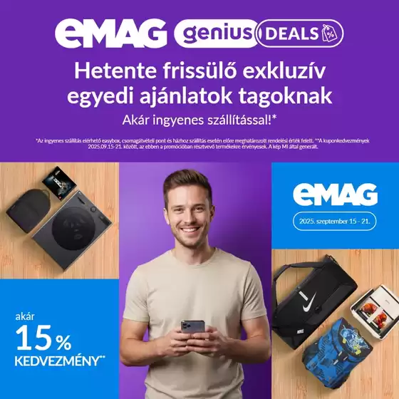 Emag katalógus | Fedezze fel a vonzó ajánlatokat | 2025-09-16T00:00:00.000Z - 2025-09-30T00:00:00.000Z