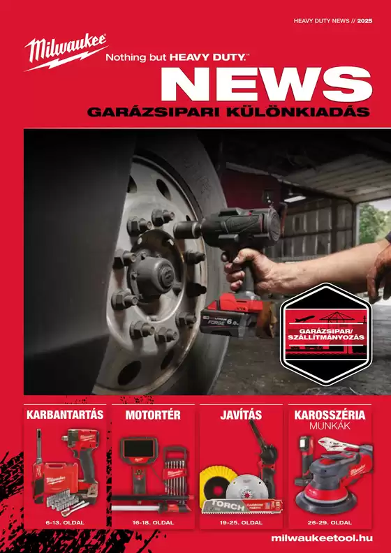 Milwaukeetool katalógus, Vaja | GARÁZSIPARI KÜLÖNKIADÁS | 2025-09-16T00:00:00.000Z - 2025-09-30T00:00:00.000Z
