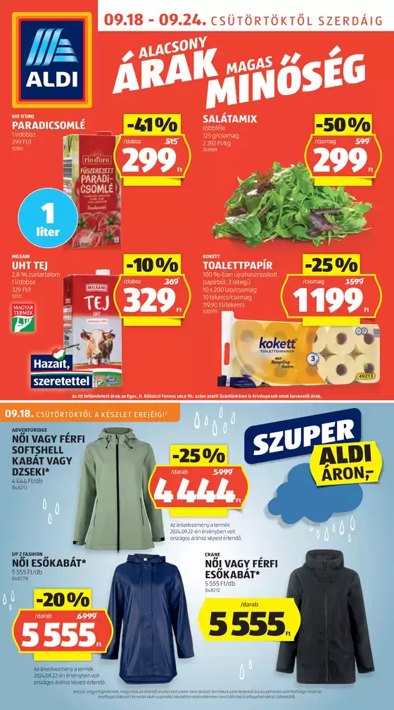 Következő heti ALDI akciós újság