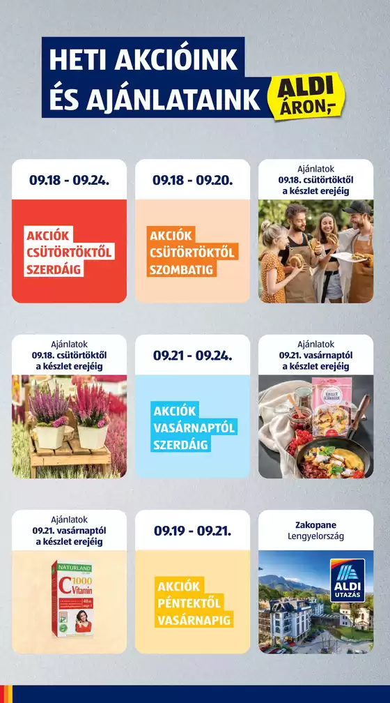 Következő heti ALDI akciós újság