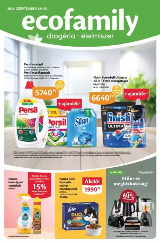 Eco Family katalógus, Szeged | Ecofamily akciós újság | 2025-09-18T00:00:00.000Z - 2025-10-02T00:00:00.000Z