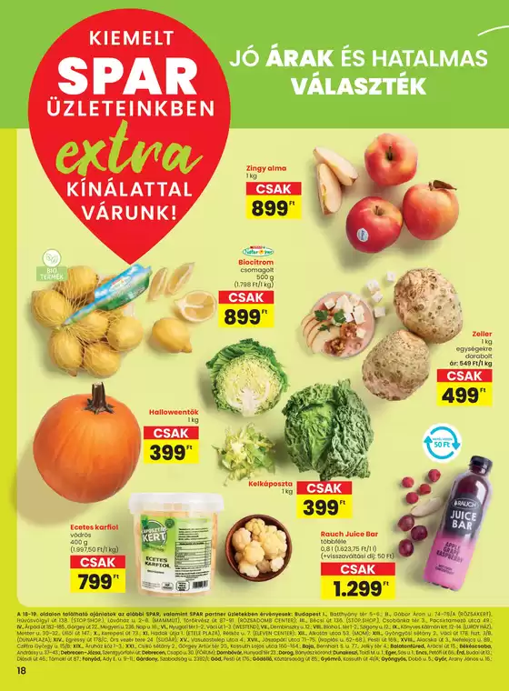 Spar katalógus, Tatabánya | Ajánlatok kedvezményvadászoknak | 2025-10-02T00:00:00.000Z - 2025-10-08T00:00:00.000Z